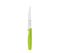 HENDI Couteau à tomates, lame dentelée, couteau à légumes, couteau de cuisine, 214x20x(H)10mm, inox, polypropylène, vert