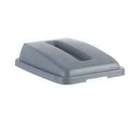 HENDI Couvercle avec ouverture rectangulaire, pour HENDI 691137 Poubelle 60L, 450x330x(H)100mm, gris, polypropylène