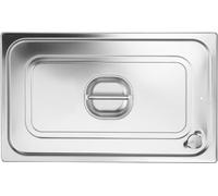 HENDI Couvercle Gastronorm avec bord en silicone, Profi Line, GN 1/2, 265x325mm