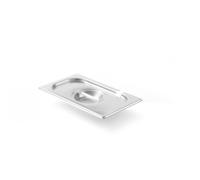 Hendi Couvercle Gastronorme 806951 GN 1/9 – encoche louche, inox, 1 L