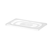 HENDI Couvercle GN 1/4, en polypropylène, convient uniquement aux bacs GN en polypropylène de HENDI, résistance thermique: -40 à 80 °C, lavable au lave-vaisselle, transparent