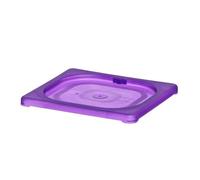 HENDI Couvercle GN 1/6, en polypropylène, convient uniquement aux bacs GN en polypropylène de HENDI, résistance thermique: -40 à 80 °C, lavable au lave-vaisselle, violet