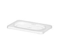 HENDI Couvercle GN 1/9, en polypropylène, convient uniquement aux bacs GN en polypropylène de HENDI, résistance thermique: -40 à 80 °C, lavable au lave-vaisselle, transparent
