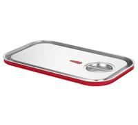 HENDI Couvercle pour Bac GN 1/1, en Acier Inoxydable, avec Bord en Silicone et Valve de Vide, Fermeture Hermétique, Résistant de -40° à 121°C, 530x325mm