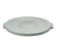 HENDI Couvercle Rond Fermé, Pour HENDI 691403 Poubelle Ronde, 505X(H)35 mm, Gris, Polypropylène