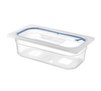 HENDI Couvercles gastronormes à fermeture hermétique - PP - GN 1/3 - Transparent - 325x176 mm