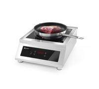 HENDI Cuisinière à induction modèle 5000 D, Profi Line, 400V/5000W, 398x525x(H)175mm
