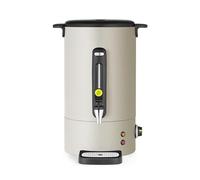 HENDI Distributeur de boissons chaudes 16L UNIQ, bouilloire à vin chaud avec paroi simple, pour thé, vin chaud, eau, jusqu'à 100°C, 230V, 50/60Hz, 1650W, 357x380x(H)502mm, blanc cassé, Inox, PP