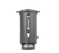 HENDI Distributeur à boissons chaudes - design by Bronwasser, simple paroi, pour vin chaud et eau bouillante (pas pour chocolat chaud),~100°C, 9L, 230V, 950W, 307x330x(H)450mm, noir mat, inox, PP