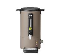 HENDI Distributeur de boissons chaudes 9L UNIQ, bouilloire à vin chaud avec paroi simple, pour thé, vin chaud, eau, jusqu'à 100°C, 230V, 50/60Hz, 950W, 307x330x(H)450mm, taupe, Inox, PP