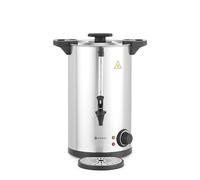 HENDI Distributeur de Boissons Chaudes Électrique, Double Paroi, Marmite/Bouilloire à Eau et Vin Chaud, 30-100°C, 9L, 220-240V/1500W, 340x315x(H)430mm, Inox