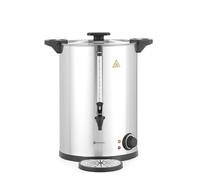 HENDI Distributeur de Boissons Chaudes Électrique, Double Paroi, Marmite/Bouilloire à Eau et Vin Chaud, 30-100°C, 17L, 220-240V/2500W, 415x382x(H)480mm, Inox