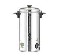 HENDI Distributeur de Boissons Chaudes Électrique, Simple Paroi, Marmite/Bouilloire à Vin Chaud, 94-99°C, 9L, 230V/2200W, 340x227x(H)468mm, Inox
