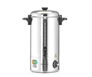 HENDI Distributeur de Boissons Chaudes Électrique, Simple Paroi, Marmite/Bouilloire à Vin Chaud, 94-99°C, 9L, 230V/2200W, 340x227x(H)468mm, Inox