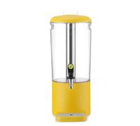 HENDI Distributeur de jus UNIQ, 8L, jaune | ABS, PP et acier inoxydable, 318x216x(H)532mm, hauteur max. du verre 120mm, bac d’égouttage magnétique