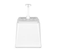 HENDI Distributeur de sauces avec pompe, distributeur de condiments, réutilisable, sans BPA, distributeur à pompe, capacité: 2.5 L, dosage: 20 ml, 230x210x(H)327mm, blanc, ABS, polypropylène