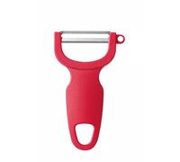 HENDI Couteau éplucheur, lame pointue, couteau bec d'oiseau, couteau d'office, couteau de cuisine pour éplucher les fruits et légumes, couteau tournant, 192x20x(H)10mm, inox, polypropylène, vert