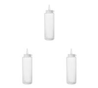 HENDI Flacon distributeur, bouteille à condiments et à sauces, réutilisable, recipient à presser, ketchup, moutarde, huile d'olive, vinaigrettes, mousses, 0,7L, ø70x(H)240mm, transparent, PE, PP
