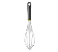 HENDI Fouet de cuisine en inox avec poignée ergonomique en polypropylène noir et vert, fouet français à main, ustensile de pâtisserie, 8 fils rigide de 2mm, longueur totale 365mm