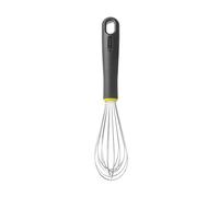 HENDI Fouet de cuisine en inox avec poignée ergonomique en polypropylène noir et vert, fouet français à main, ustensile de pâtisserie, 8 fils rigide de 2mm, longueur totale 270mm