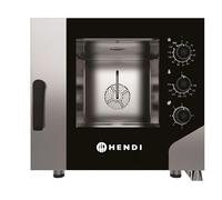 HENDI Four mixte à convection vapeur avec commandes analogiques, 5xGN 1/1, 1 ventilateur auto-reverse, 5 niveaux de vapeur, 100-270°C, 400V, 7,8kW, 730x855x(H)700mm, inox