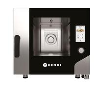 HENDI Four mixte à vapeur avec écran tactile, système de lavage automatique, 5xGN 1/1, 5 vitesses de ventilation, 30-270°C, 400V, 7,8kW, 730x784x(H)700mm, inox