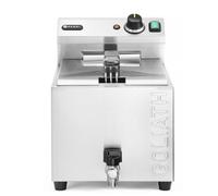 HENDI Friteuse XL avec robinet de vidange GOLIATH, 10L, 400V/10200W, 300x585x(H)392mm