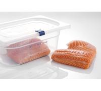 HENDI Couvercle GN 1/1, en polypropylène, convient uniquement aux bacs GN en polypropylène de HENDI, résistance thermique: -40 à 80 °C, lavable au lave-vaisselle, transparent