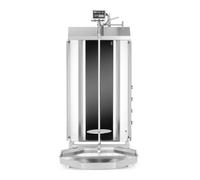 HENDI Grill vertical à kebab électrique, 60kg, 7,2kW | Acier inoxydable, 400V/7200W, 4 zones de chauffe, 550x700x(H)1120mm, moteur supérieur
