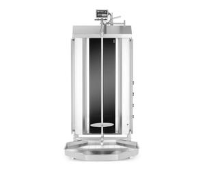HENDI Grill vertical à kebab électrique, 60kg, 7,2kW | Acier inoxydable, 400V/7200W, 4 zones de chauffe, 550x700x(H)1120mm, moteur supérieur