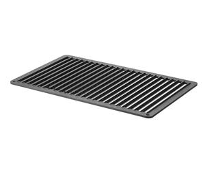 HENDI Grille de cuisson GN 1/1, CONVECTOMAT, grille de barbecue, rainurée, pour four, pour cuire, rôtir, griller, grill, revêtement antiadhésif PTFE, jusqu'à 200°C, 530x325x(H)15mm, aluminium