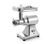 HENDI Hachoir à viande professionnel Kitchen Line 22, 200 kg/h, avec tube de remplissage pour saucisses et 2 disques perforés (ø82 mm), 230V/750W, 427x261x(H)486mm, acier inoxydable, aluminium