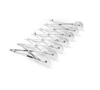 HENDI Jan-Coupe-griffes, 7 roues, largeur de coupe réglable de 13 à 125 mm, coupe-roues, coupe-pâte, roue de coupe, coupe-pizza, 222 x 80 x (H)55 mm, acier inoxydable