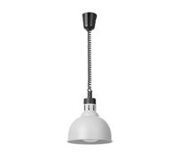 HENDI Lampe chauffante dôme réglable avec lampe infrarouge blanche | Pour garder au chaud les aliments, pont thermique, chauffe-plats, culot E27, 230 V/250 W, diamètre 250 x (H) 207 mm