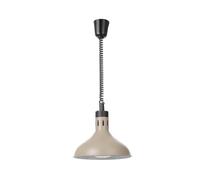 HENDI Lampe chauffante en forme de cloche réglable avec lampe infrarouge | Pour garder les aliments au chaud, pont thermique, chauffe-plats, culot E27, 230 V/250 W, diamètre 295 x (H) 207 mm