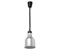 HENDI Lampe chauffante Suspendue, réglable en Hauteur, cylindrique, Lampe de Cuisine Thermique pour réchauffer Les Aliments, Lampe Infrarouge, 230V, 250W, Ø175x(H) 250mm, Aluminium, Argent