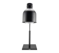HENDI Lampe chauffante infrarouge, avec bras flexible, incl. ampoule infrarouge incassable, lampe chauffante pour aliments, lumière chauffante infrarouge, 230V/250W, 268x200x(H)660mm, fer, noir