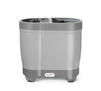 HENDI Lave-verres à main, nettoyeur de verre, BarUp, lave-verres de bar, avec eau froide, brosse amovible, 370x200x(H)360mm, ABS, LSPE, PP