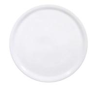 HENDI Lot de 6 assiettes à pizza, en porcelaine, conviennent au lave-vaisselle et au micro-ondes, diamètre : 330 mm, blanches