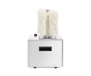 HENDI Machine électrique à polir le verre, polisseur professionnel à verre avec 5 brosses rotatives pour polir et essuyer les verres, 220-240V, 50/60Hz, 1350W, 330x305x(H)504mm, inox