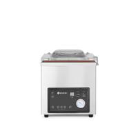 HENDI Machine Sous Vide à Cloche, Barre de Soudure 300mm, Pompe à Huile 133 l/min, Couvercle Transparent ABS, 230V/370W, 380x503x(H)444mm, Acier Inoxydable