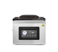 HENDI Machine Sous Vide à Cloche, Temps de Vide 5-90 s, Fonction Marinade, Barre de Soudure 410x7mm, Pompe à Huile 333,3 l/min, 230V/1100W, 505x567x(H)465mm, Acier Inoxydable