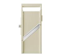 HENDI Mandoline japonaise Shōgun, trancheuse manuelle avec lame plate réglable (1-5mm), 380x180x(H)45mm, acier inoxydable, ABS, PP, beige