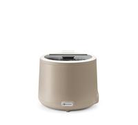 HENDI Marmite à soupe électrique, UNIQ, récipient chauffant, réchaud pour buffet, au bain marie, rond, 8L, 220V, 500W, ø366x(H)325mm, verre trempé, inox, Alu, PP, beige