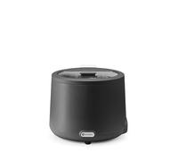 HENDI Marmite à soupe électrique, UNIQ, récipient chauffant, réchaud pour buffet, au bain marie, rond, 8L, 220V, 500W, ø366x(H)325mm, verre trempé, inox, Alu, PP, noir