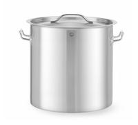 Hendi Marmite avec couvercle Budget Line 25 L inox ø345×H350 mm compatible toutes sources de chaleur