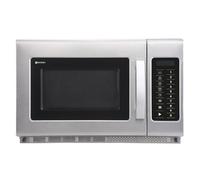 HENDI Micro-ondes, 1800W 10 programmes par default, diamètre max. des plats: 355mm, puissance d'entrée 3000W, 34L, 230V, 574x528x(H)368mm, chambre 360x409x(H)225mm, inox