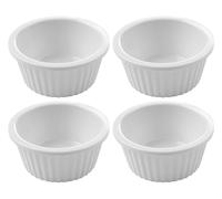 Hendi Ramequin Fine Dine en mélamine – 35 ml, lot de 4, Ø60×H25 mm, blanc