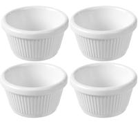 HENDI Mini bol/ramekin en mélamine pour le service et la présentation, 50 ml, lot de 4, ⌀70x(H)35 mm, blanc