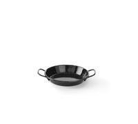 HENDI Mini Poêle émaillée à paella, ⌀150x(H) 27mm | Acier au carbone émaillé, fond ⌀116mm, 2 poignées, jusqu’à 250°C, compatible lave-vaisselle